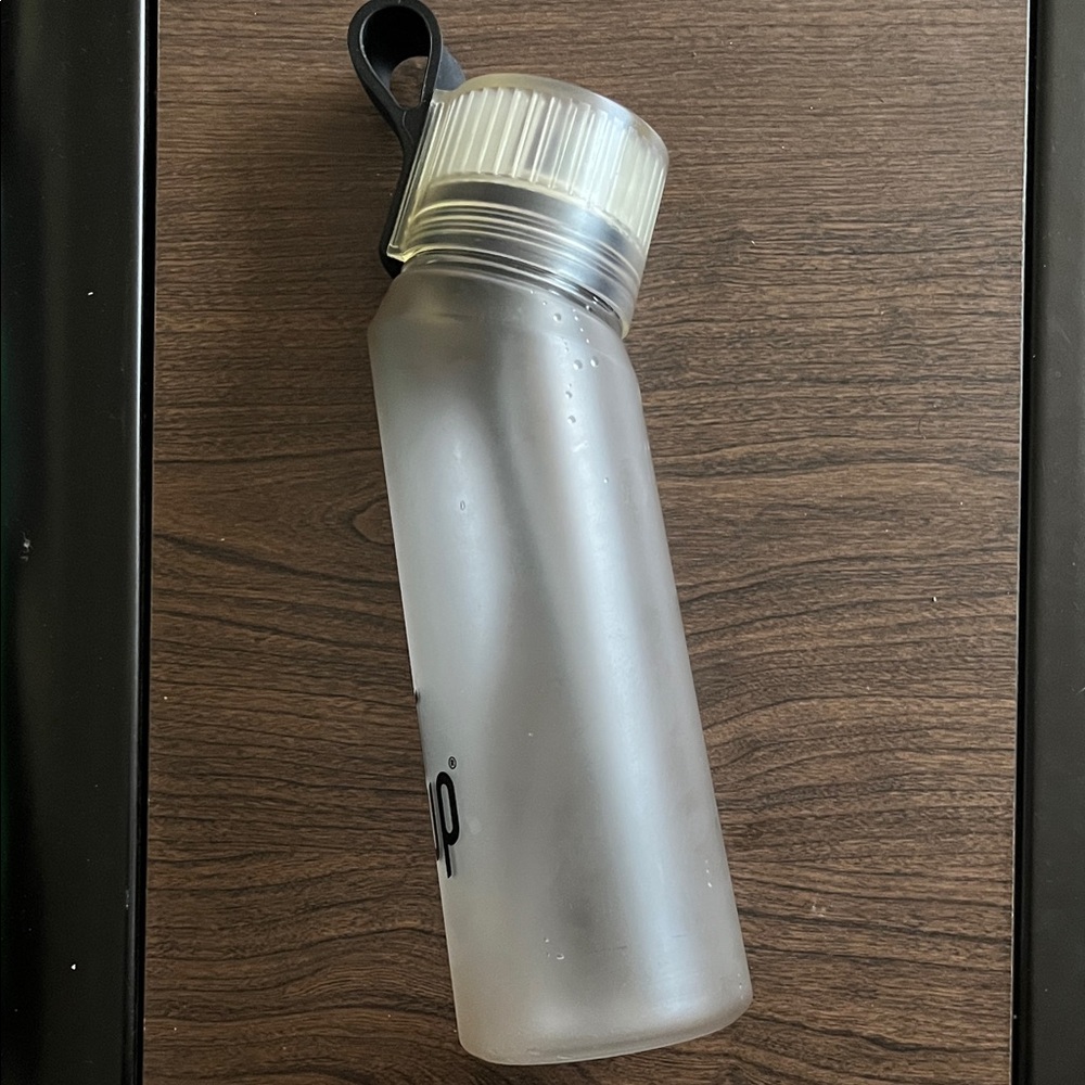 Frosted Bottle with Black Clip